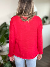 Load image into Gallery viewer, CHAMPAGNE PLEASE SWEATER // RED
