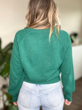 Load image into Gallery viewer, ALL SMILES SWEATER // PINE
