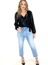 Load image into Gallery viewer, SPARKLE &amp; SHINE TOP // BLACK
